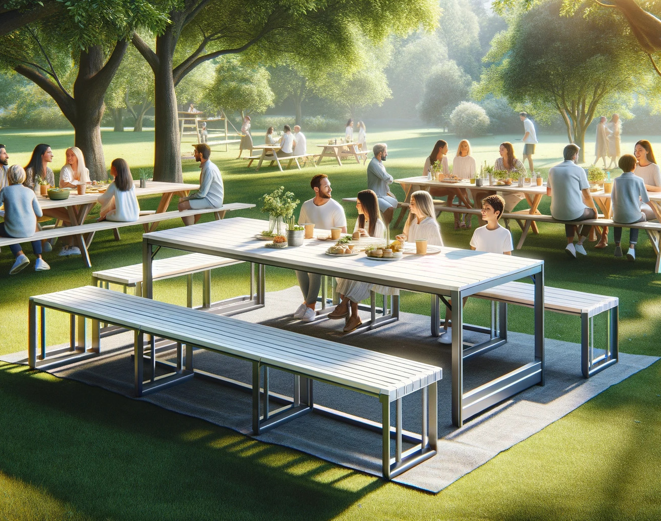 Rozkladací gastro stôl s nastaviteľnou výškou